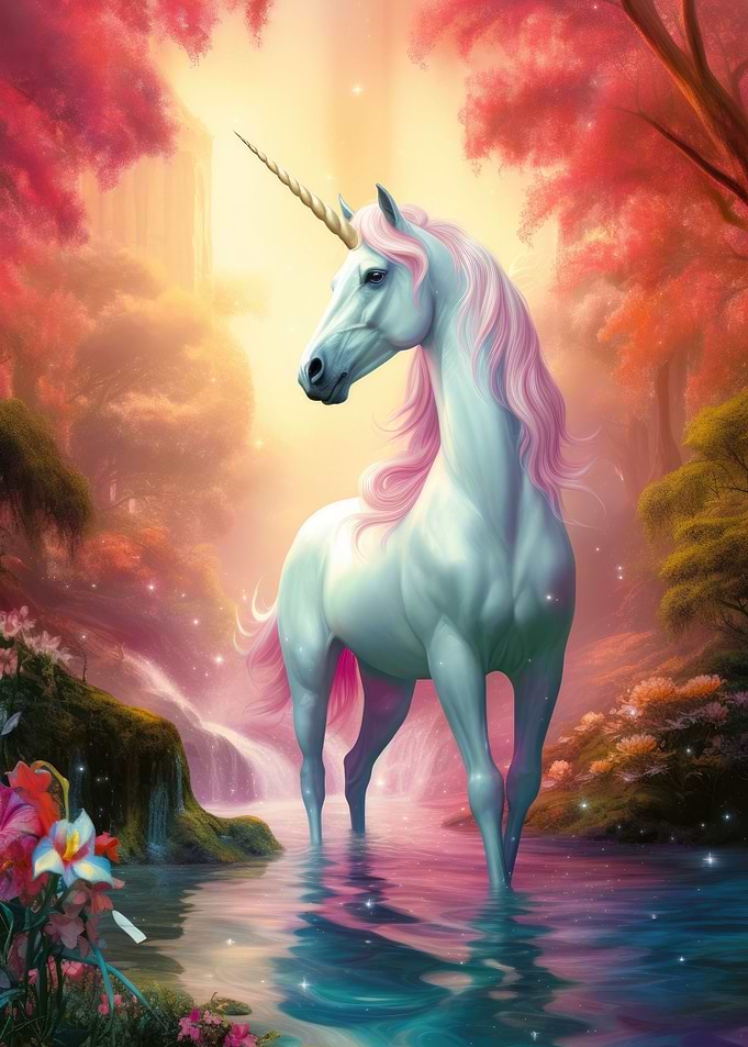 Unicorn Fantasy Landscape