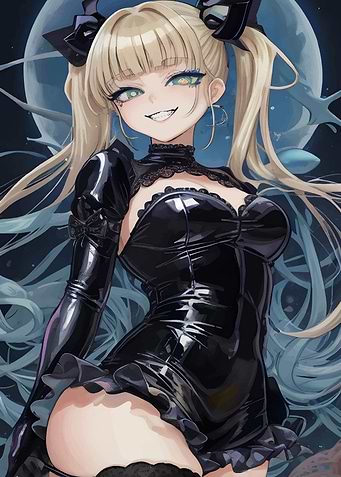 blonde anime girl