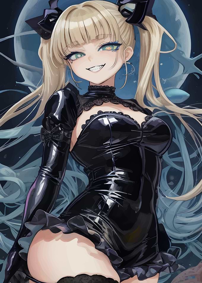 blonde anime girl
