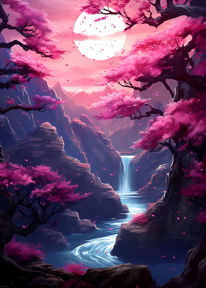 Cherry Blossom Moonlight