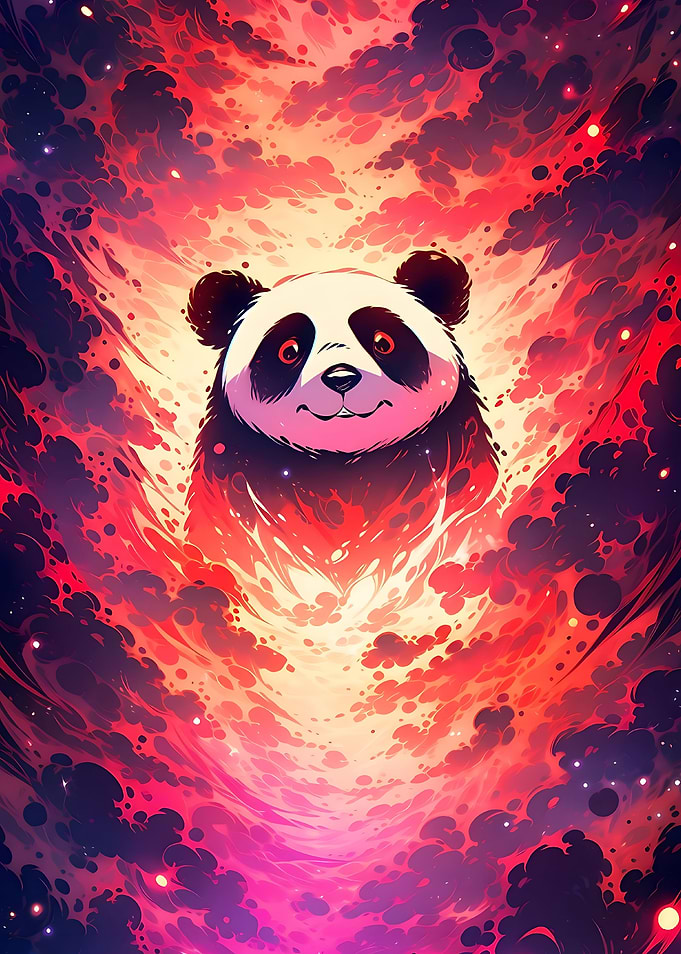 cute cartoon anime panda