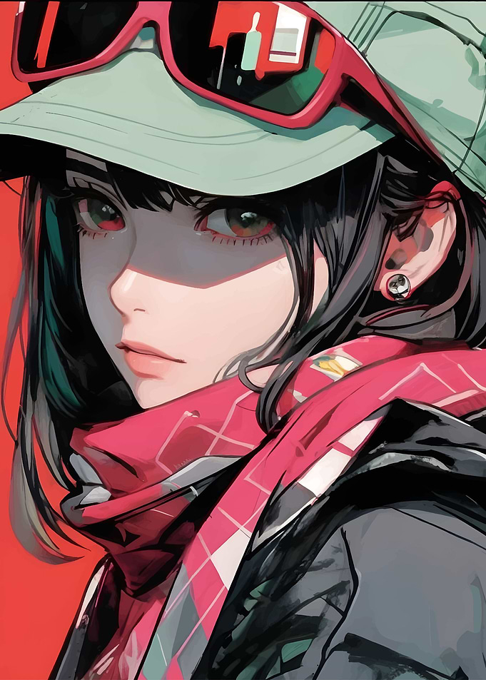 stylish anime girl