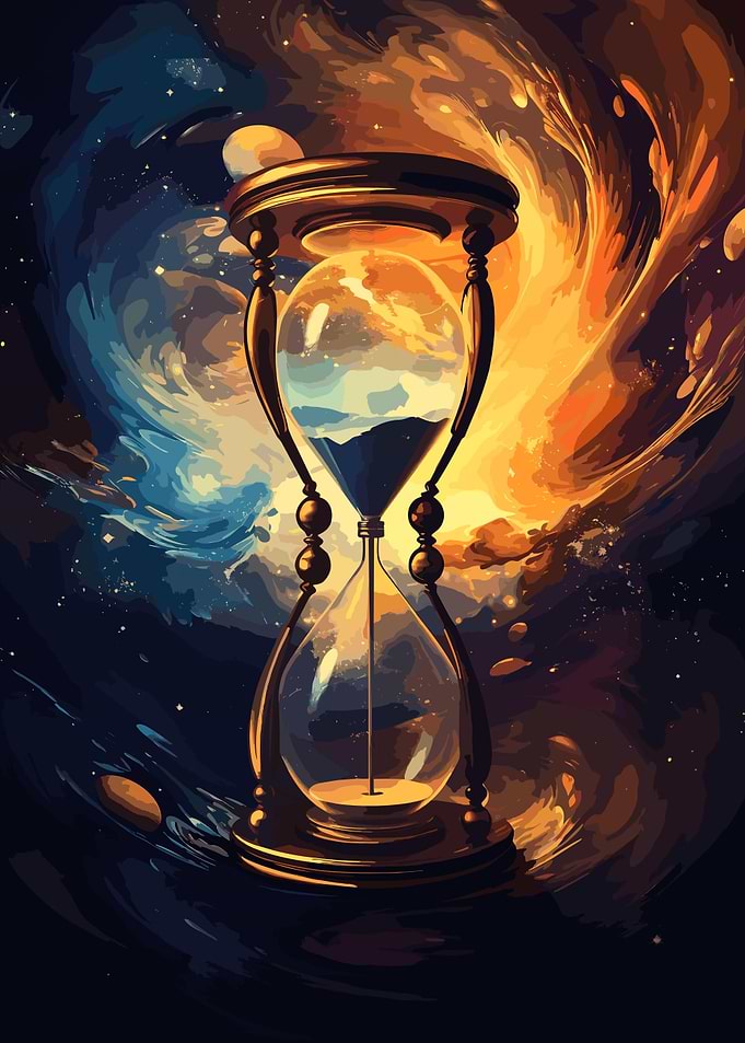 Fantasy Cosmic Hour Glass