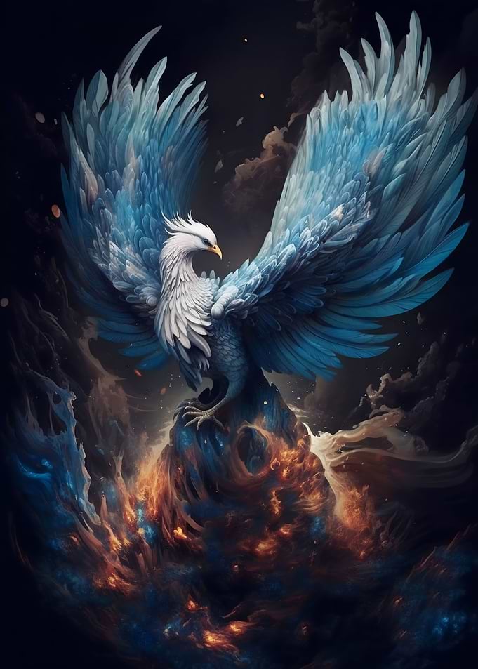 Mystical Phoenix Bird