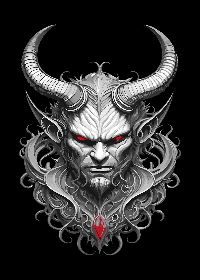 Devil Head Portrait