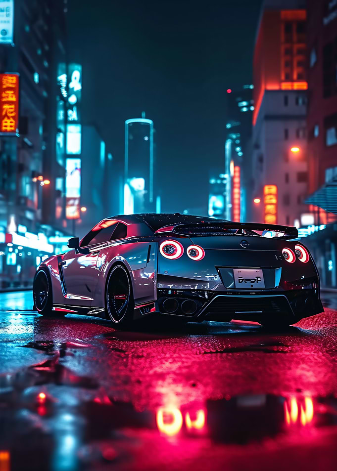 Nissan GTR R35 Neon City