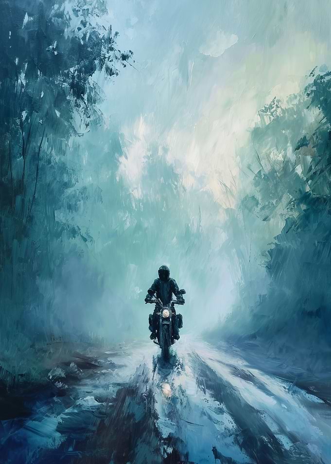 Foggy Road Ride