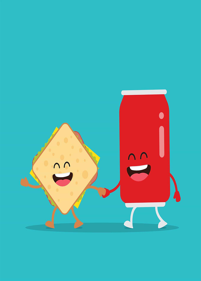 Sandwich Friends Happy
