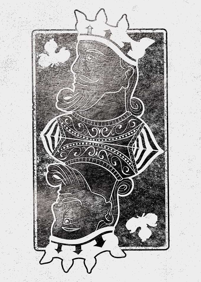 Im your king gambler card