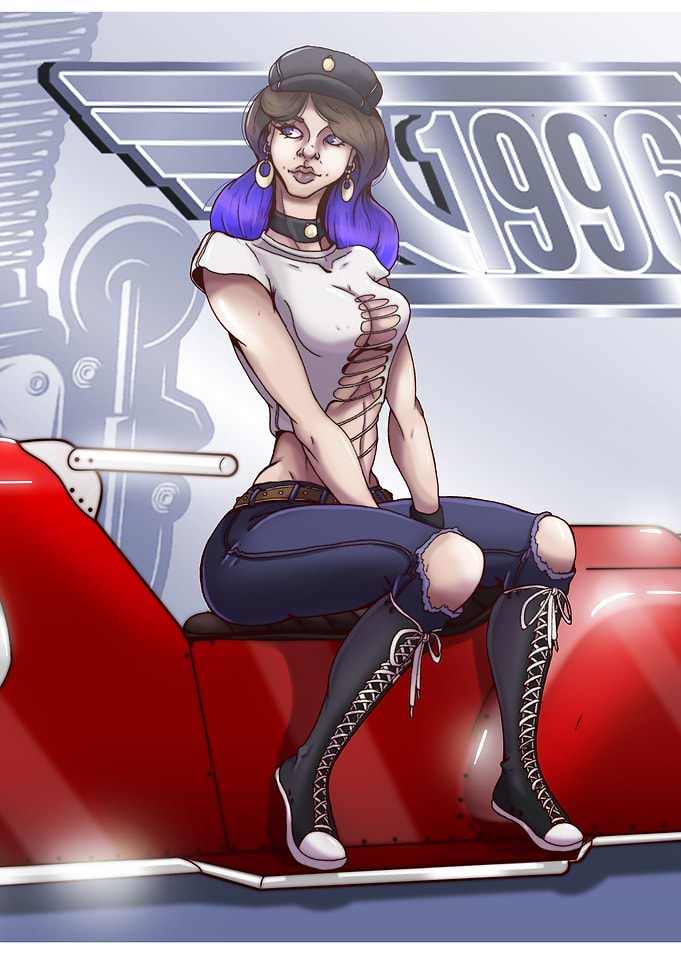 1996 Biker Girl