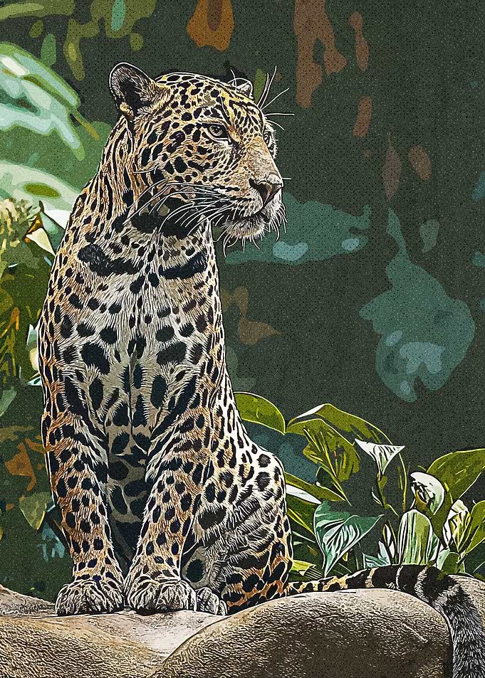 Leopard Sitting