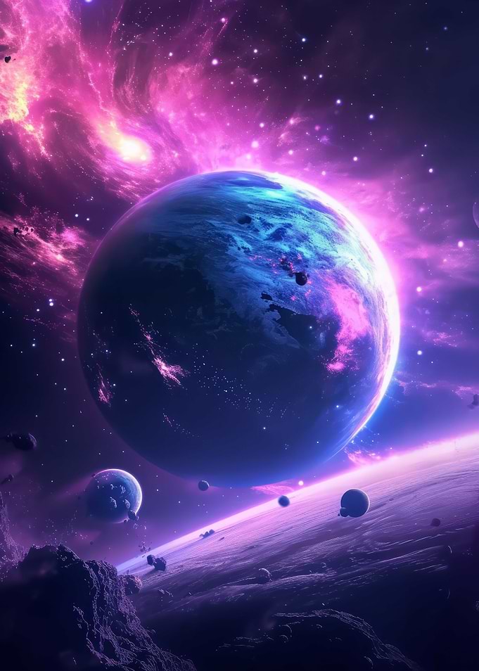 Galaxy Space Planet