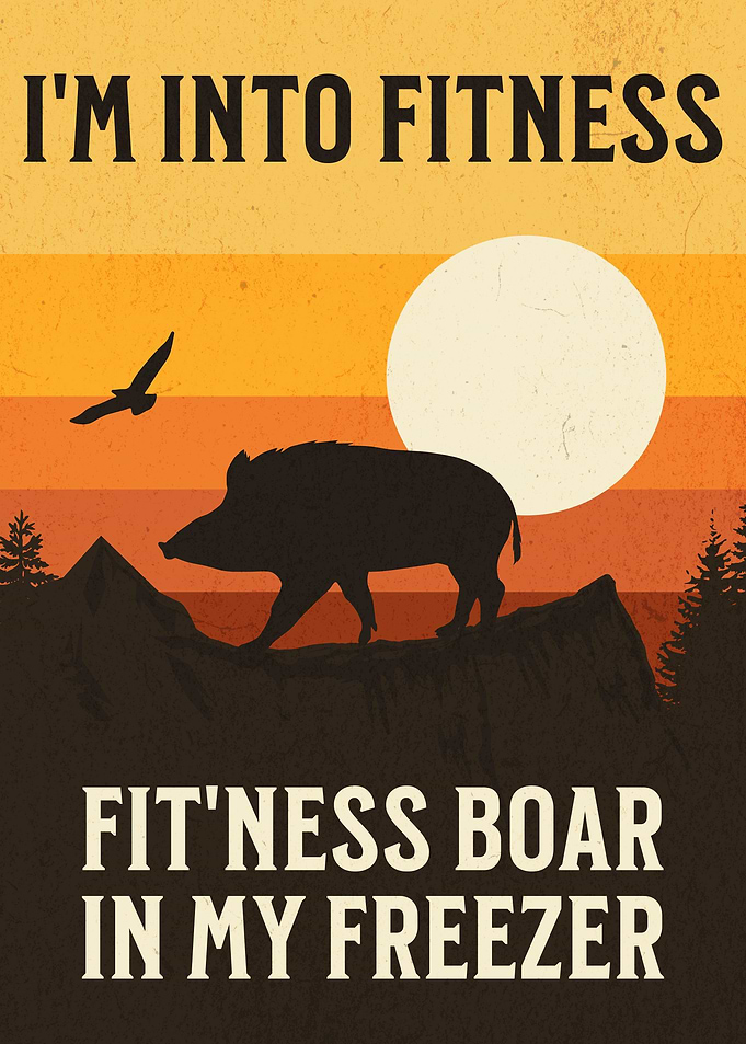 Funny Boar Hunter