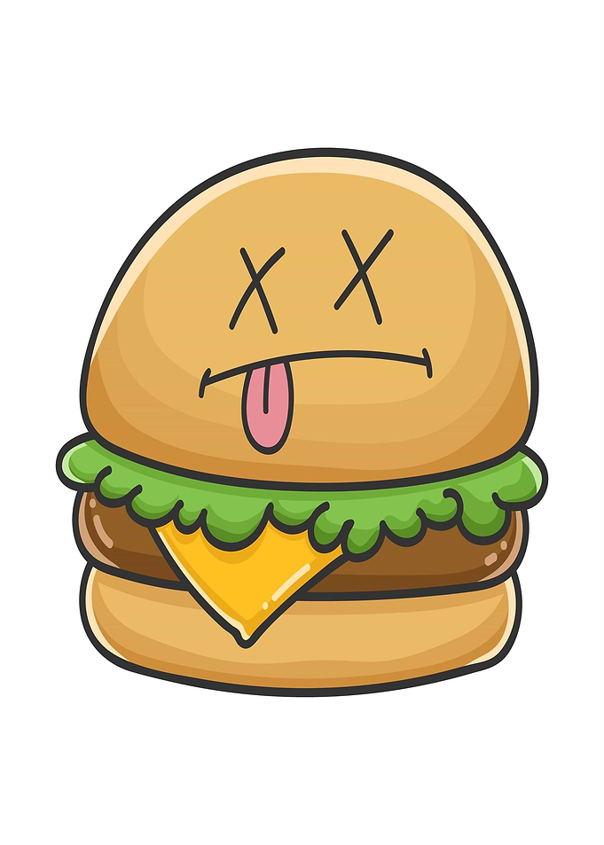 Burger Funny Smile