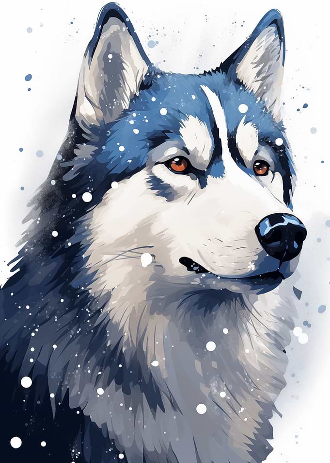 Husky Digital Art