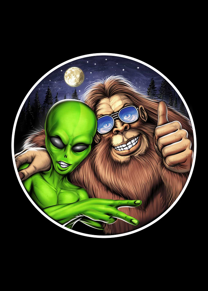 Bigfoot and Alien