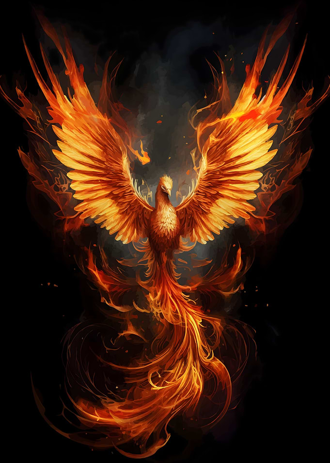 Mystical Phoenix Bird
