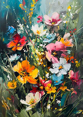 Floral Colorful Wildflower