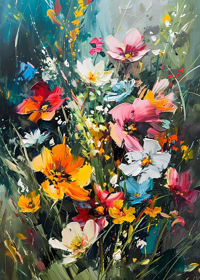 Floral Colorful Wildflower