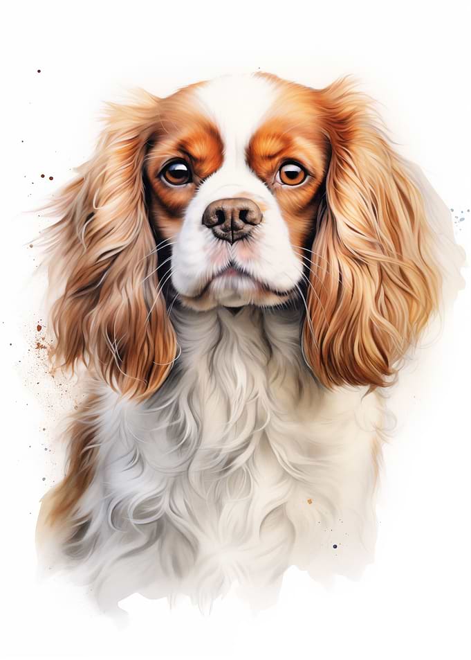 King charles spaniel dog