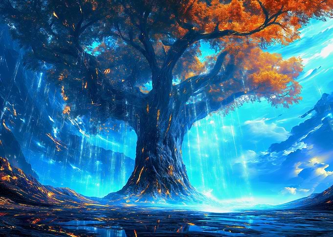 Tree Light Life Fall Zen