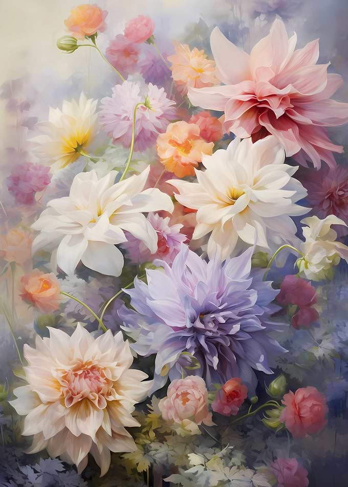 Pastel Blooms Floral