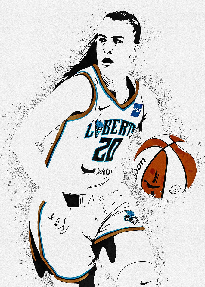 Sabrina Ionescu Painting