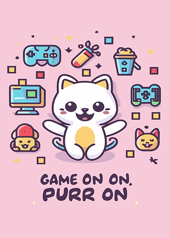 Gaming Cat Game On Purr On