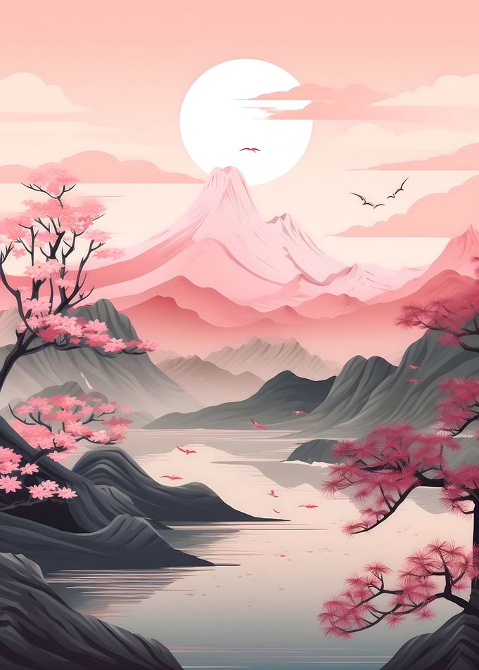 Vintage Asian Landscape