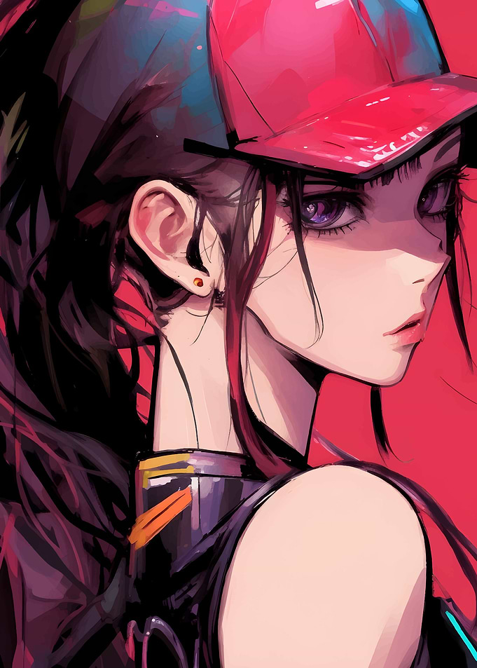 pink hat girl