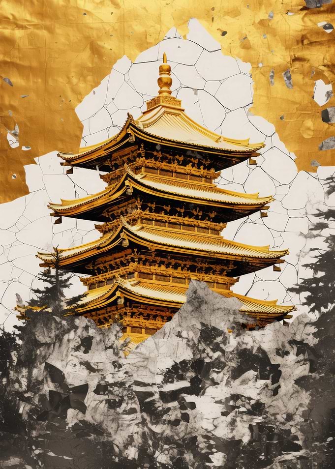 Abstract Gold Decor