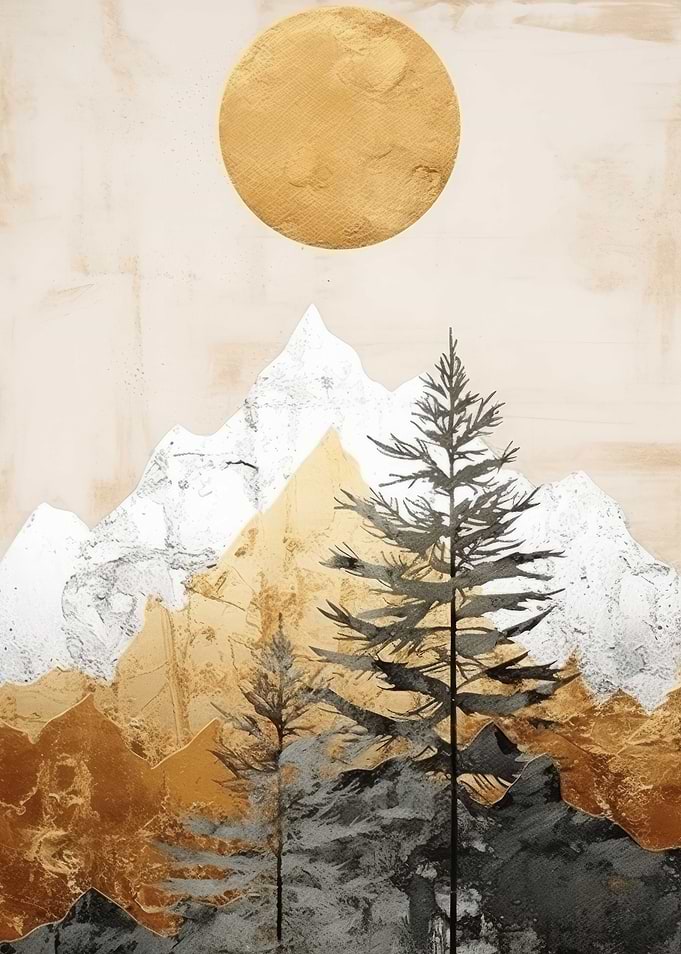 Abstract Gold Decor