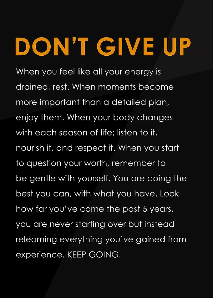Motivational Dont Give up