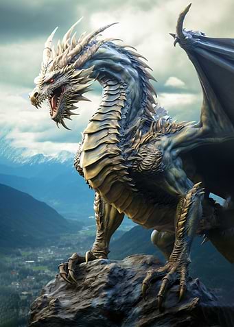Mountain guardian draggon