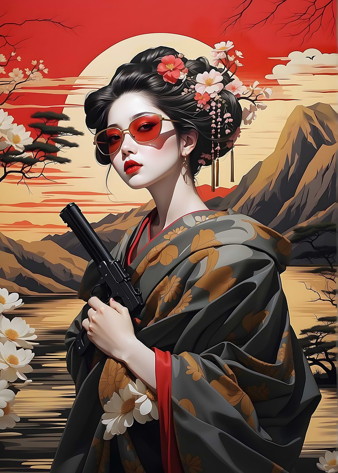 Japan Geisha Gun