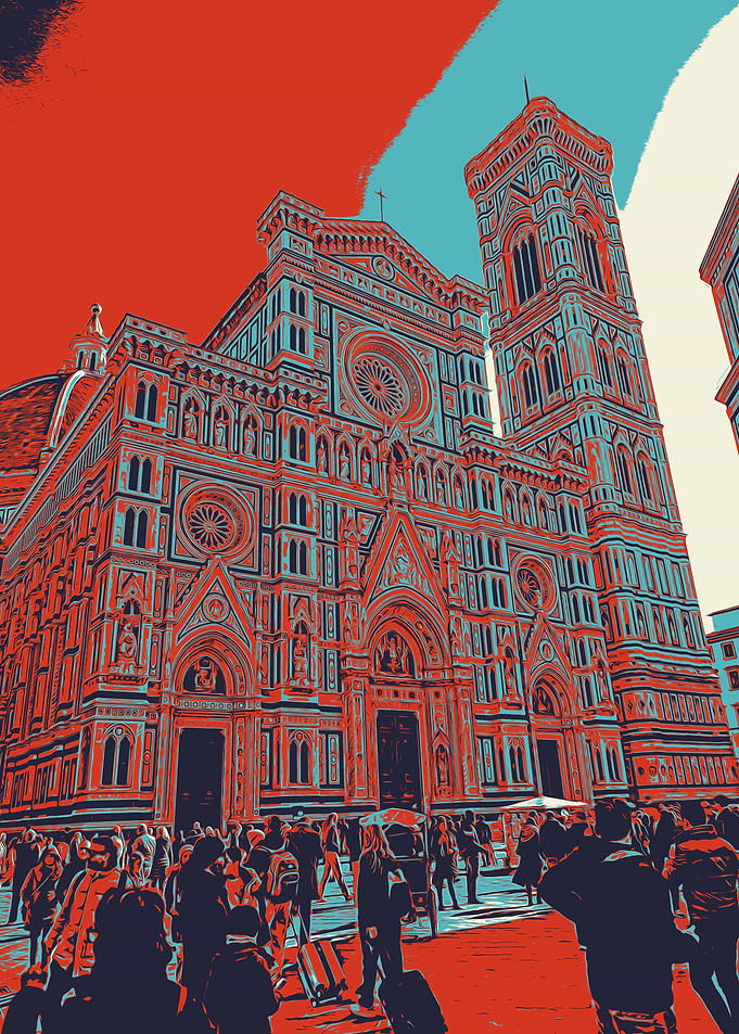Church of Florence Pop Art