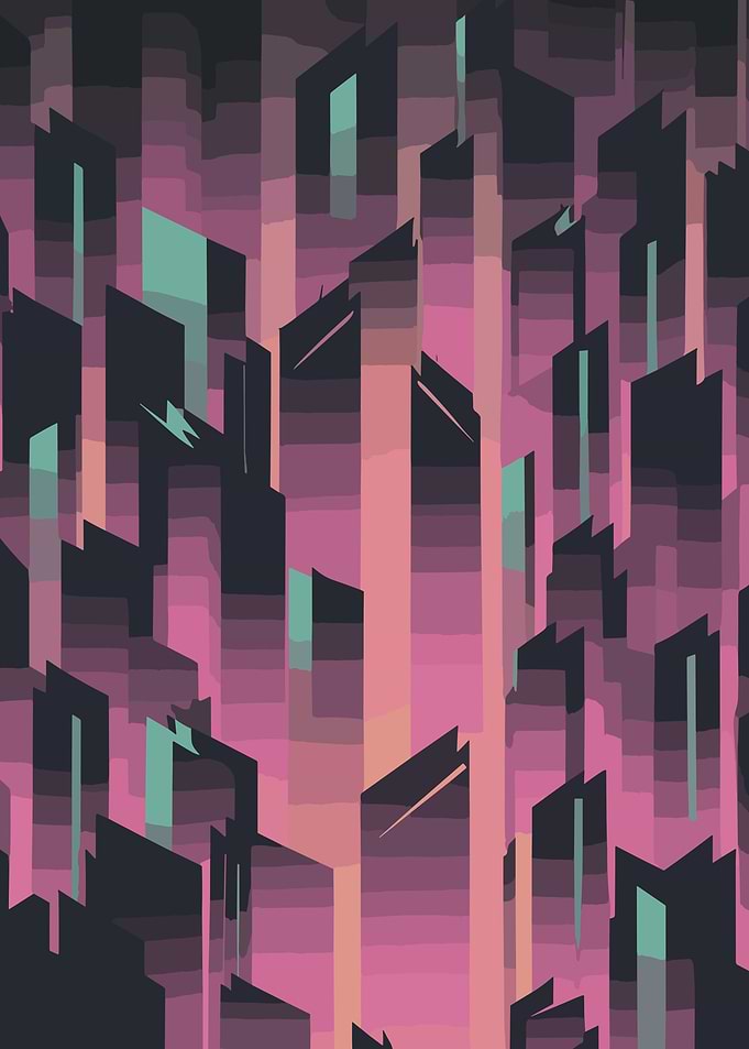 Cityscape Abstract Art