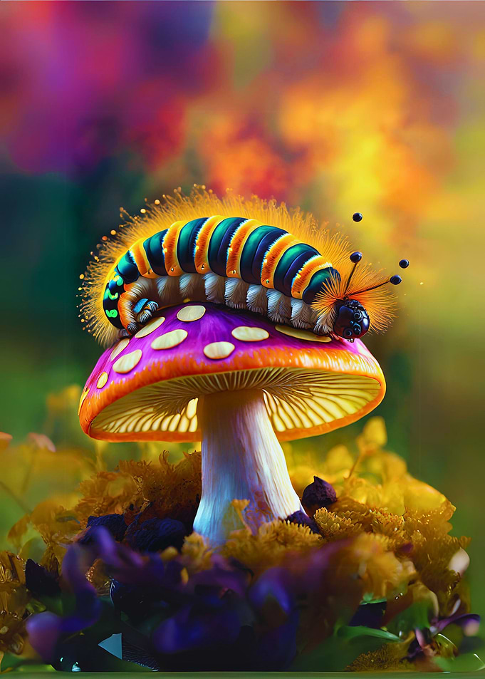 A Caterpillars Digital art