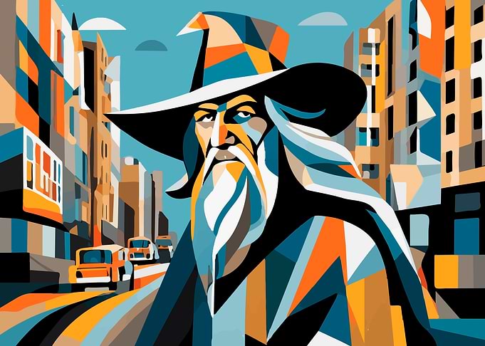 OLD MAN IN THE CITY