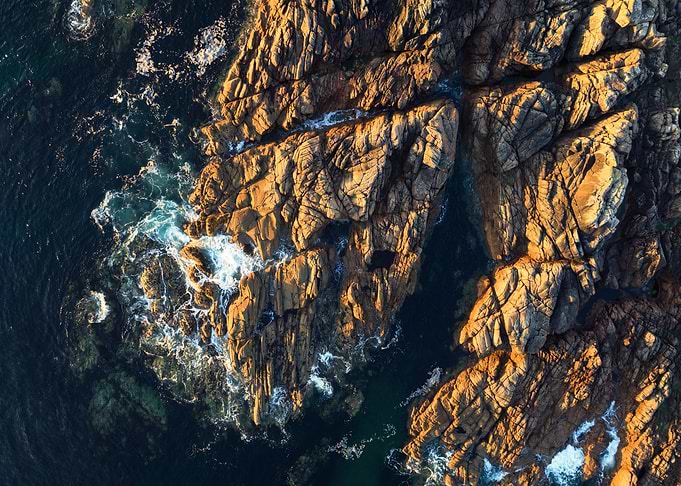 Irish Coast from Above