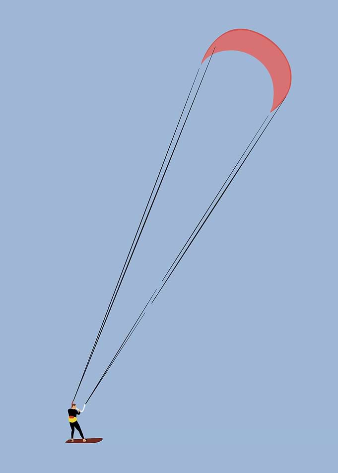 Kitesurfing