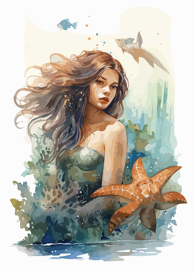Mermaid Watercolor