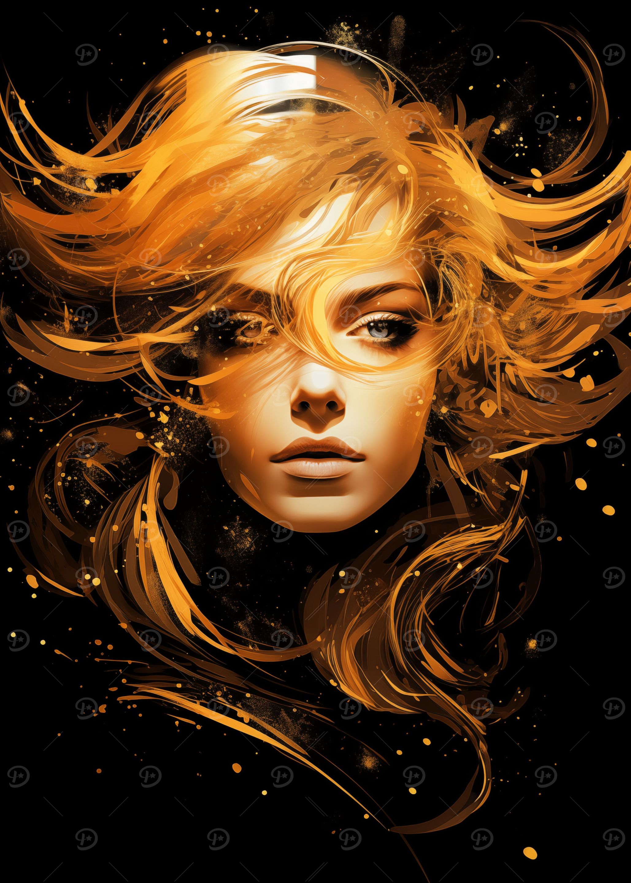Portrait of a Galaxy Women