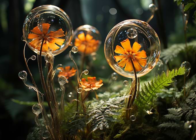 Glowing Forest Gems