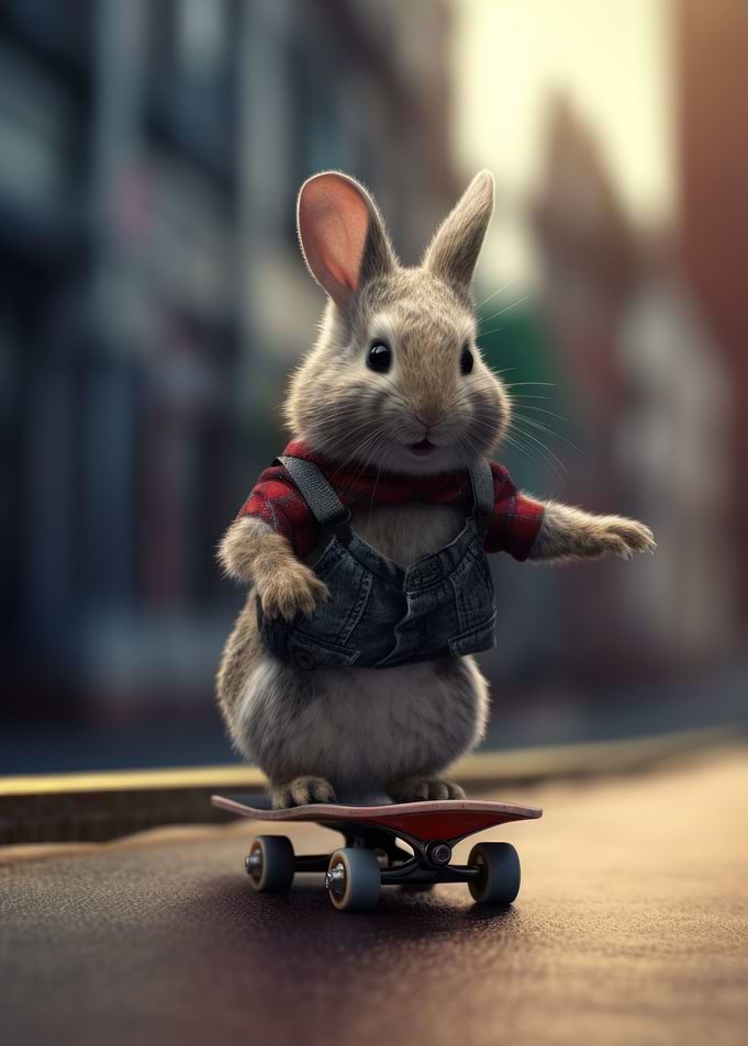Scating Bunny