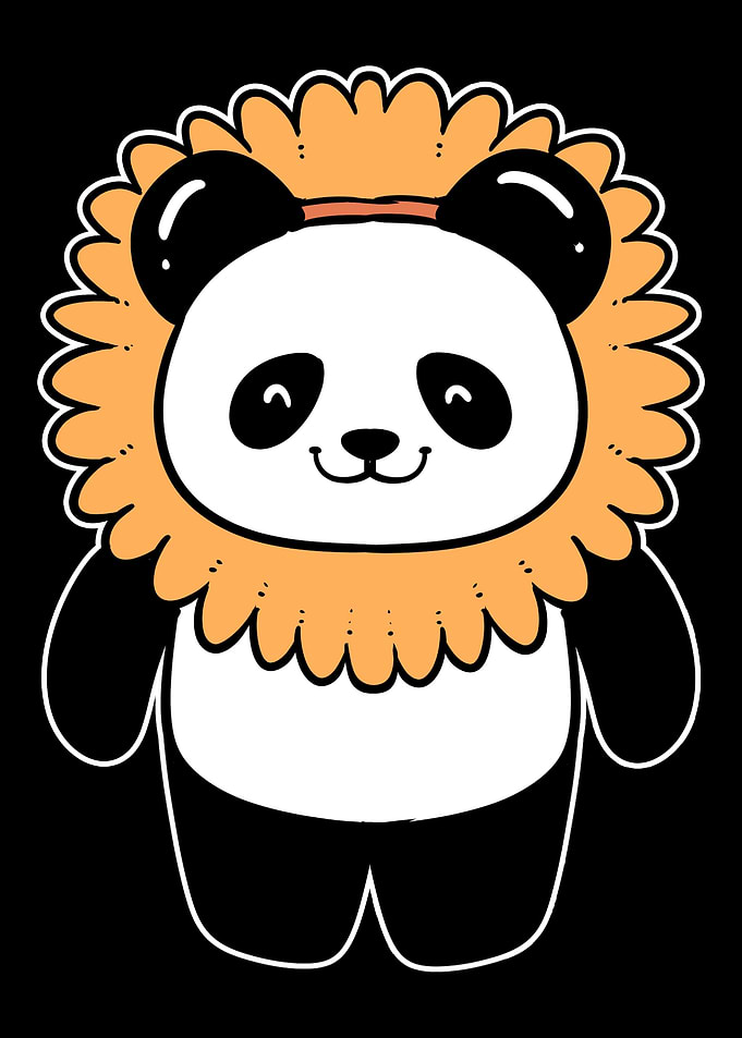 Panda Sunflower Nature Lov