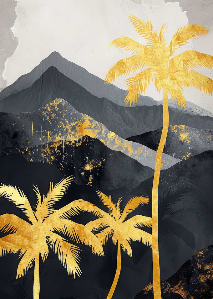 Coconut Nature Gold Decor
