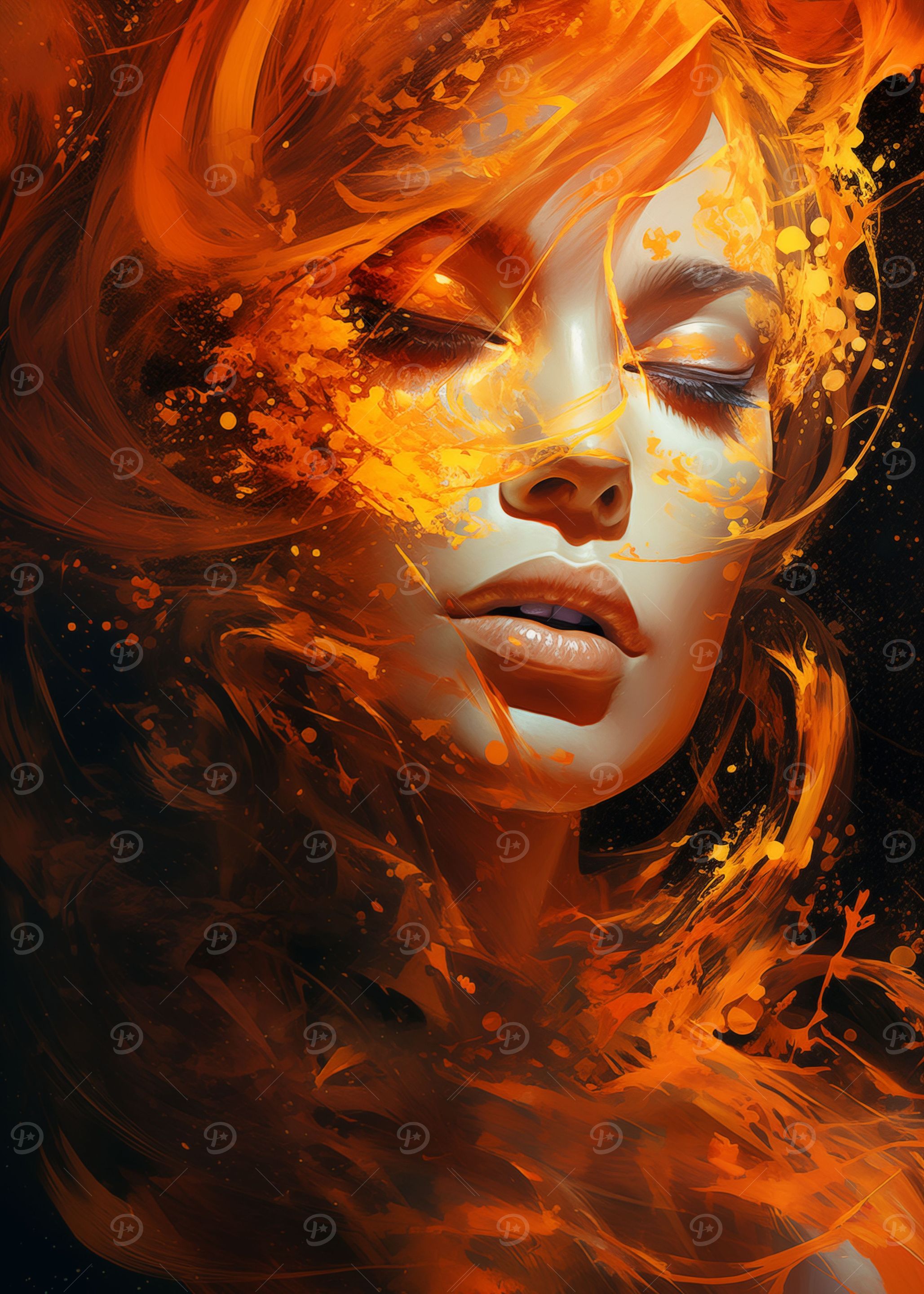 Portrait of a Galaxy Women