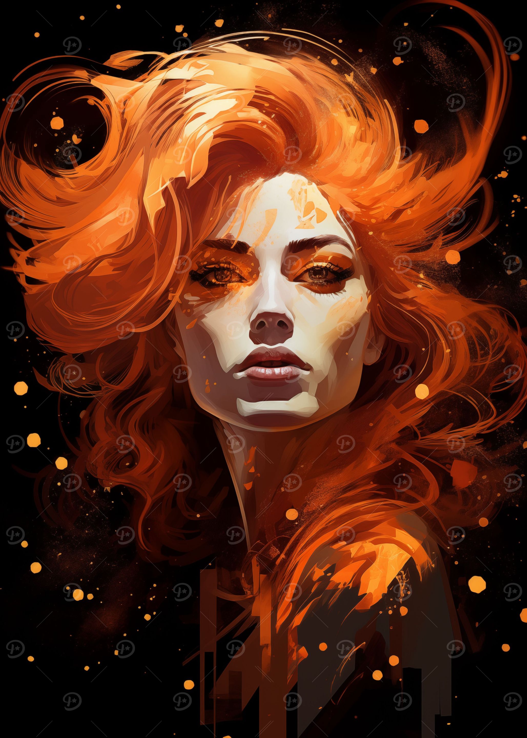 Portrait of a Galaxy Women