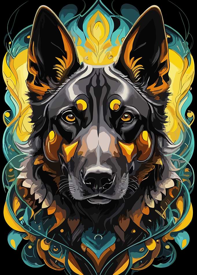 German Shepherd Dark Vibe